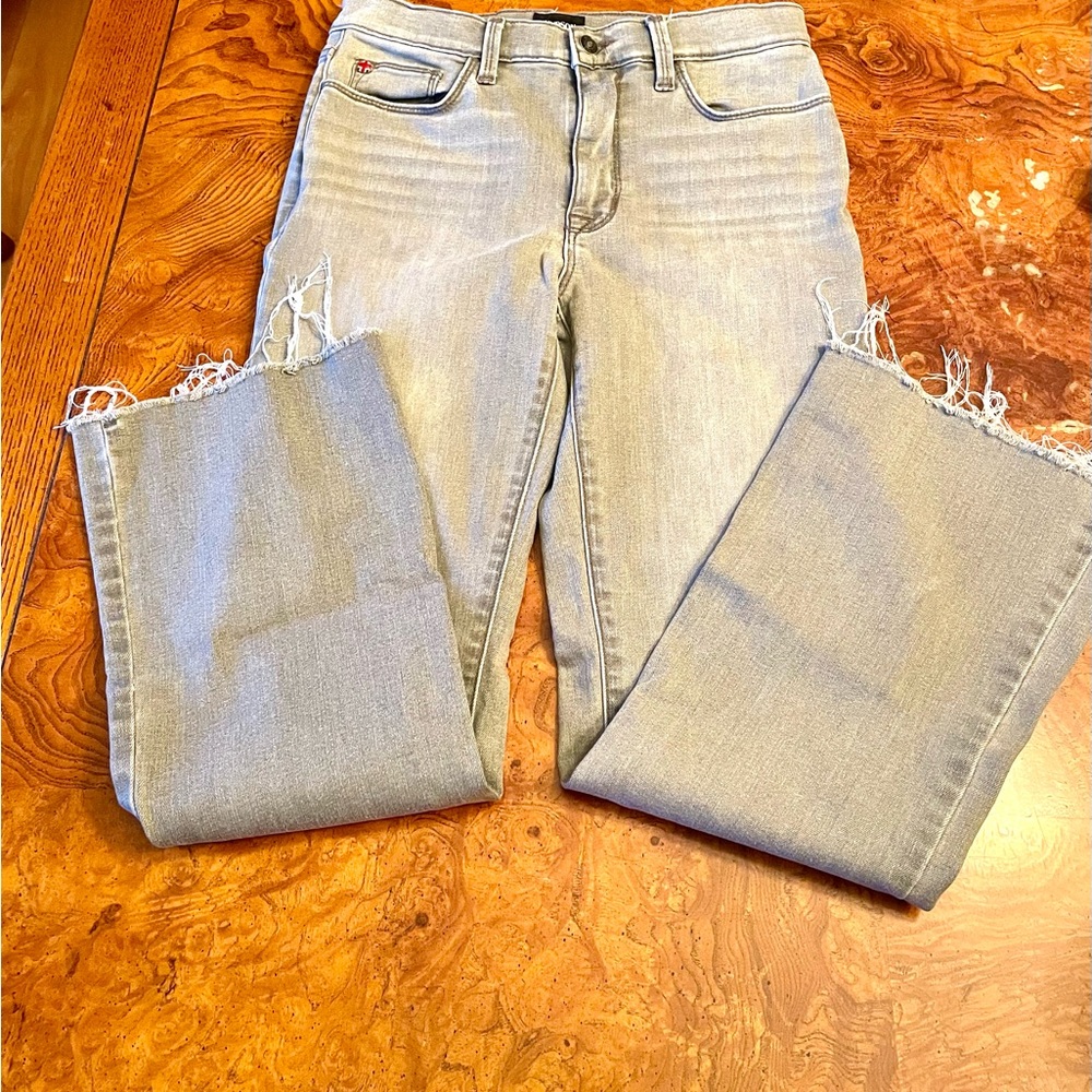 - 🩷HOST PICK!🩷 Hudson Blair straight ankle kick flair jeans. Unfinished he… - Picture 2 of 10